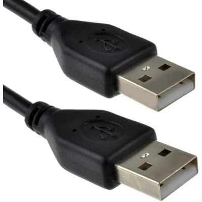 kenable USB 2.0-kabel A naar A mannelijk naar mannelijk hoge snelheid, zwart, 2 m voor externe harde scheercamera's kenable USB 2.0-kabel A naar A mannelijk naar mannelijk hoge snelheid, zwart, 2 m voor externe harde scheercamera's