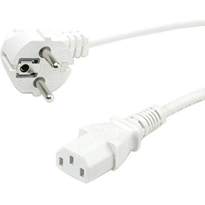 Value 19.99.1016 netsnoer IEC recht 0,6 m wit Value 19.99.1016 netsnoer IEC recht 0,6 m wit