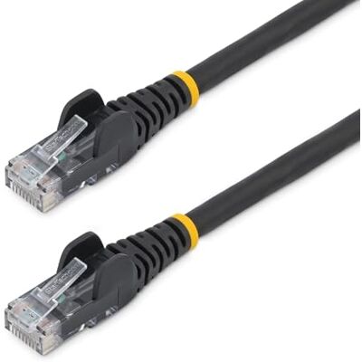 StarTech .com Cat6 Ethernet-kabel LSZH (lage rookontwikkeling en halogeenvrij) 10Gigabit 650MHz 100W PoE RJ45 UTP netwerkaansluitkabel met kabelbinder, zwart, ETL-gecertificeerd (N6LPATCH3MBK) StarTech .com Cat6 Ethernet-kabel LSZH (lage rookontwikkeling en halogeenvrij) 10Gigabit 650MHz 100W PoE RJ45 UTP netwerkaansluitkabel met kabelbinder, zwart, ETL-gecertificeerd (N6LPATCH3MBK)