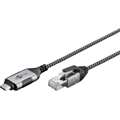 goobay USB-C 3.1 naar RJ45 Ethernet CAT 6 dunne kabel adapterkabel stabiele bekabelde internetverbinding met router netwerkschakelaar USB naar RJ45-1 Gbit/s adapter 5 m 74405 goobay USB-C 3.1 naar RJ45 Ethernet CAT 6 dunne kabel adapterkabel stabiele bekabelde internetverbinding met router netwerkschakelaar USB naar RJ45-1 Gbit/s adapter 5 m 74405