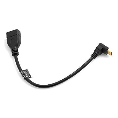 SYSTEM-S Mini HDMI naar boven gehoekt 90° hoek naar HDMI connector vrouwelijke kabel 22 cm SYSTEM-S Mini HDMI naar boven gehoekt 90° hoek naar HDMI connector vrouwelijke kabel 22 cm