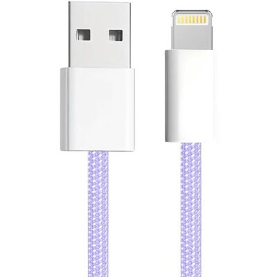 APM 600401 – MFI-gecertificeerde Lightning-kabel voor apparaten – oplaadkabel en synchronisatie – USB A-stekker en Lightning-aansluiting MFI – smartphone en tablet – 1 m lang – pastelpaars APM 600401 – MFI-gecertificeerde Lightning-kabel voor apparaten – oplaadkabel en synchronisatie – USB A-stekker en Lightning-aansluiting MFI – smartphone en tablet – 1 m lang – pastelpaars