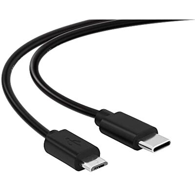 conecto 1,00 m aansluitkabel USB C naar Micro USB 2.0, datakabel en oplaadkabel, zwart conecto 1,00 m aansluitkabel USB C naar Micro USB 2.0, datakabel en oplaadkabel, zwart