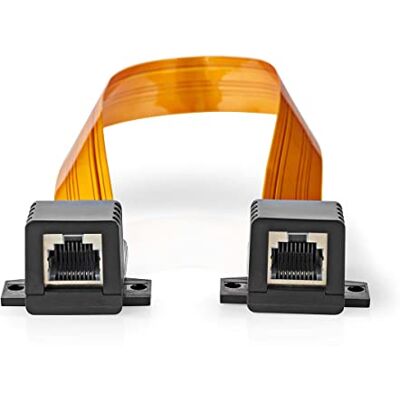 NEDIS CAT5e-kabel UTP RJ45 (8P8C) vrouwelijk RJ45 (8P8C) vrouwelijk 0,30 m plat, pvc, oranje, doos NEDIS CAT5e-kabel UTP RJ45 (8P8C) vrouwelijk RJ45 (8P8C) vrouwelijk 0,30 m plat, pvc, oranje, doos