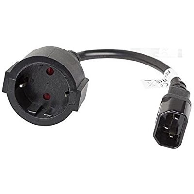 Lanberg Verlengkabel vrouwelijk naar Shuko Iec 320 C14 CA-C14-0,2 m zwart CA-C14E-10CC-0018-BK Lanberg Verlengkabel vrouwelijk naar Shuko Iec 320 C14 CA-C14-0,2 m zwart CA-C14E-10CC-0018-BK