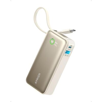 Anker Nano externe batterij 10.000 mAh met geïntegreerde USB-C-kabel Maximaal vermogen PD 30W, 1x USB-C en 1x USB-A, voor iPhone 17 Pro Max/16/15/14/13, MacBook, Galaxy, iPad, AirPods Anker Nano externe batterij 10.000 mAh met geïntegreerde USB-C-kabel Maximaal vermogen PD 30W, 1x USB-C en 1x USB-A, voor iPhone 17 Pro Max/16/15/14/13, MacBook, Galaxy, iPad, AirPods