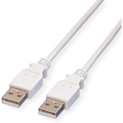 Value USB 2.0 kabel type A-A wit 0,8 m Value USB 2.0 kabel type A-A wit 0,8 m