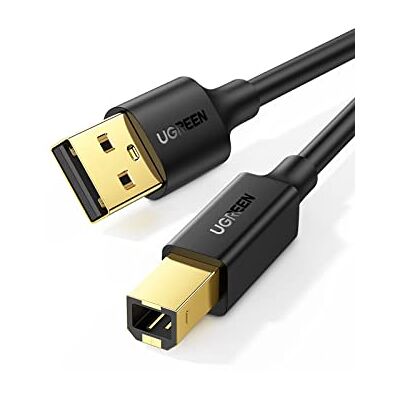 UGREEN USB 2.0 Kabel USB A naar USB B Printer Kabel USB B Kabel Vergulde Contacten Ondersteunt voor HP, Canon, Epson, Lexmark, Brother, Dell Printer, enz. (1,5 m) UGREEN USB 2.0 Kabel USB A naar USB B Printer Kabel USB B Kabel Vergulde Contacten Ondersteunt voor HP, Canon, Epson, Lexmark, Brother, Dell Printer, enz. (1,5 m)