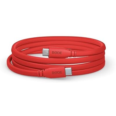 RØDE SC17 USB-C naar USB-C platte kabel, 1,5 m, rood RØDE SC17 USB-C naar USB-C platte kabel, 1,5 m, rood