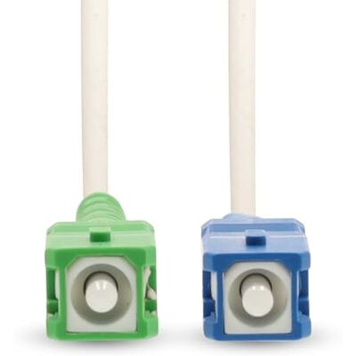 NEDIS Glasvezel patchkabel SMF (eenvoudige modusfase) SC/APC SC-UPC 100Gbps 6m wit geschenkdoos met Euro Lock NEDIS Glasvezel patchkabel SMF (eenvoudige modusfase) SC/APC SC-UPC 100Gbps 6m wit geschenkdoos met Euro Lock