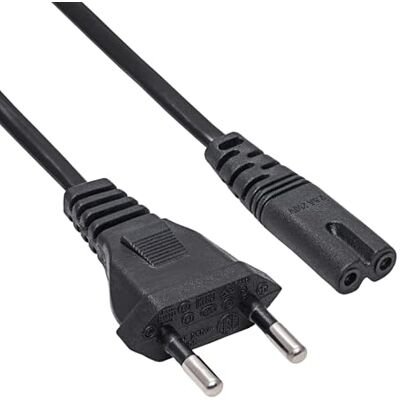 AKYGA AK-RD-04A netsnoer voor laptop 2-polig IEC C7 / CEE 7/16 Europlug 0,5 m AKYGA AK-RD-04A netsnoer voor laptop 2-polig IEC C7 / CEE 7/16 Europlug 0,5 m