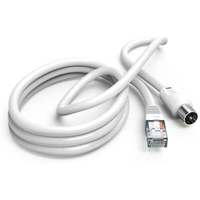 Hama RJ45 naar coaxiale tv-antenne, kabel 2,5 m, mannelijk/mannelijk, dubbel afgeschermd 75 dB, voor televisie-ontvangst, DTT, DVB-T, satelliet, decoder, witte antenne Hama RJ45 naar coaxiale tv-antenne, kabel 2,5 m, mannelijk/mannelijk, dubbel afgeschermd 75 dB, voor televisie-ontvangst, DTT, DVB-T, satelliet, decoder, witte antenne