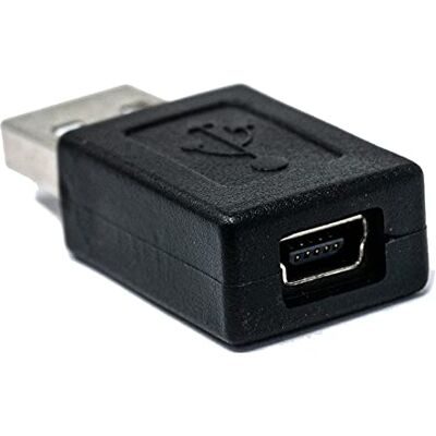 SYSTEM-S USB 2.0 type A mannelijk naar Mini Female Adapter Zwart SYSTEM-S USB 2.0 type A mannelijk naar Mini Female Adapter Zwart