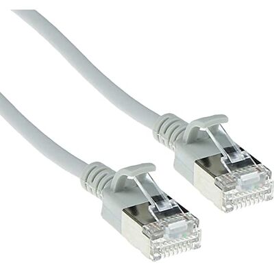 ACT Cat6a U/FTP LSZH LAN-netwerkkabel, 3,8 mm, flexibele kabel zonder slippel, CAT 6a met RJ45-stekker, voor gebruik in datacenters, 1 meter, grijs DC7001 ACT Cat6a U/FTP LSZH LAN-netwerkkabel, 3,8 mm, flexibele kabel zonder slippel, CAT 6a met RJ45-stekker, voor gebruik in datacenters, 1 meter, grijs DC7001