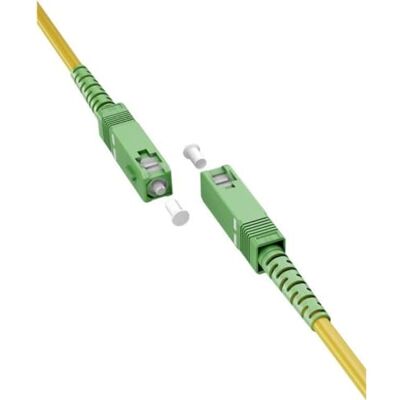 goobay 59637 glasvezelkabel (FTTH) / single-mode (OS2) simplex/SC APC (8°) mannelijk naar SC-APC (8°) mannelijk/glasvezelkabel / 0,5 meter goobay 59637 glasvezelkabel (FTTH) / single-mode (OS2) simplex/SC APC (8°) mannelijk naar SC-APC (8°) mannelijk/glasvezelkabel / 0,5 meter