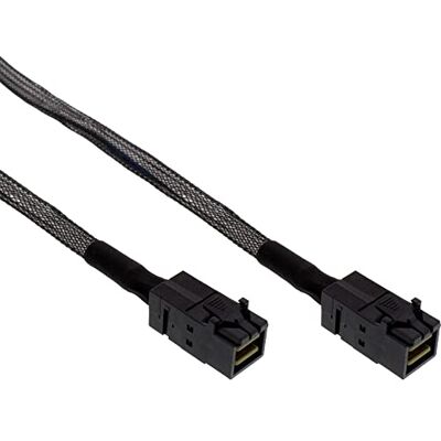 InLine 27625 A Mini SAS HD SFF 8643 kabel met 0,5 m zijband InLine 27625 A Mini SAS HD SFF 8643 kabel met 0,5 m zijband