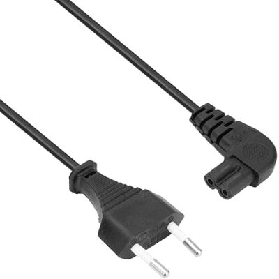 ACT 230V Connection Cable Euro Male C7 Female (Angled Left/Right) electriciteitssnoer ACT 230V Connection Cable Euro Male C7 Female (Angled Left/Right) electriciteitssnoer