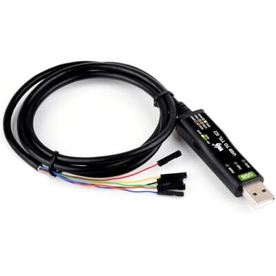 Waveshare USB naar TTL Industriële USB naar TTL Seriële Converter Adapterkabel (C) 3,3 V 5 V Adapter Geïntegreerde FT232RNL Chip Geschikt voor het debuggen van seriële poorten van industriële Waveshare USB naar TTL Industriële USB naar TTL Seriële Converter Adapterkabel (C) 3,3 V 5 V Adapter Geïntegreerde FT232RNL Chip Geschikt voor het debuggen van seriële poorten van industriële