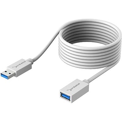 SABRENT USB Uitbreiding 3.0-kabel, 3 m, USB A Man naar A Female, Uitbreidingskabel 5 Gbps Supersnel, voor USB-stick, Toetsenbord, Printer, Scanner, PS4/5, USB Hub, Externe harde schijf enz (CB-301W) SABRENT USB Uitbreiding 3.0-kabel, 3 m, USB A Man naar A Female, Uitbreidingskabel 5 Gbps Supersnel, voor USB-stick, Toetsenbord, Printer, Scanner, PS4/5, USB Hub, Externe harde schijf enz (CB-301W)