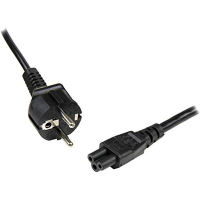 StarTech . com netsnoer voor laptop, 1 m, Schuko EU naar C5, 2,5 A 250 V, 18 AWG, reservekabel, Power Brick, netsnoer Clover Leaf/Mickey Mouse (PXTNB3SEU1M) StarTech . com netsnoer voor laptop, 1 m, Schuko EU naar C5, 2,5 A 250 V, 18 AWG, reservekabel, Power Brick, netsnoer Clover Leaf/Mickey Mouse (PXTNB3SEU1M)