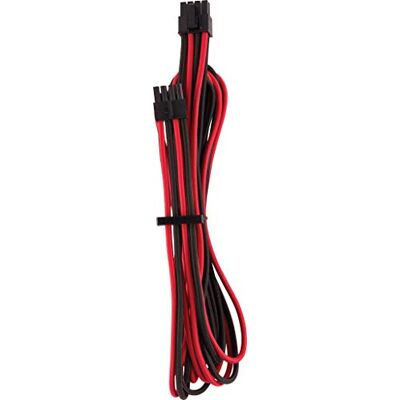 Corsair Premium EPS 12 V / ATX 12 V type 4 Gen 4 afzonderlijk ommanteld rood/zwart Corsair Premium EPS 12 V / ATX 12 V type 4 Gen 4 afzonderlijk ommanteld rood/zwart