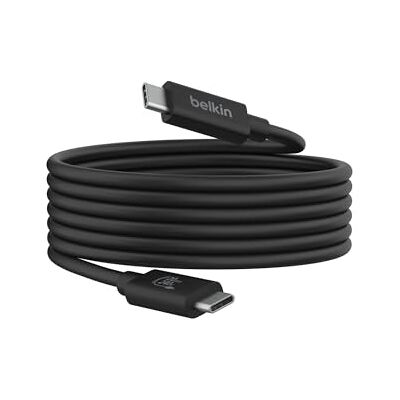 Belkin Connect USB4-kabel (oplaadkabel, 2 m, USB-C naar USB-C kabel, Power Delivery 240 W, 20 Gbit/s, voor MacBook, Windows, Chromebook enz.) Belkin Connect USB4-kabel (oplaadkabel, 2 m, USB-C naar USB-C kabel, Power Delivery 240 W, 20 Gbit/s, voor MacBook, Windows, Chromebook enz.)