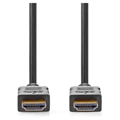 NEDIS High Speed HDMI-kabel met ethernet, HDMI-stekker, HDMI-stekker, 4K @ 60Hz, ARC, 18 Gbit/s, 0,50 m, rond, pvc, zwart, doos NEDIS High Speed HDMI-kabel met ethernet, HDMI-stekker, HDMI-stekker, 4K @ 60Hz, ARC, 18 Gbit/s, 0,50 m, rond, pvc, zwart, doos