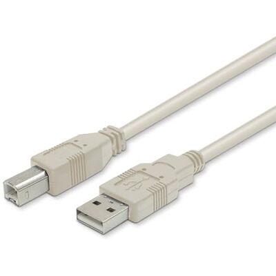 Waytex 11230 USB 2.0-kabel (stekker naar B-connector, 3 m), beige Waytex 11230 USB 2.0-kabel (stekker naar B-connector, 3 m), beige