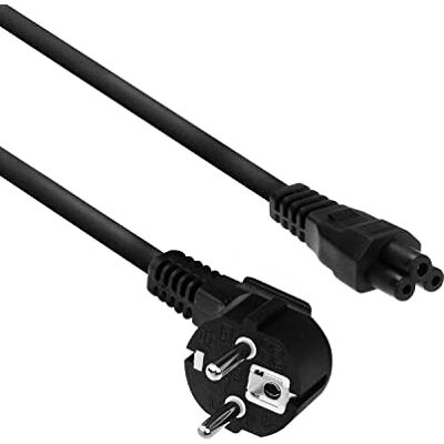 ACT AK5407 netsnoer met CEE 7/7-stekker (hoek) C5 zwart 0,5 m ACT AK5407 netsnoer met CEE 7/7-stekker (hoek) C5 zwart 0,5 m