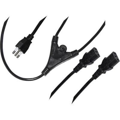 LINK LKITX2 stroomkabel voor Italiaanse stekker, 3-polig, stekker naar dubbele bus, VDE-IEC-stekker (binnenvoering) 1,7 m, zwart LINK LKITX2 stroomkabel voor Italiaanse stekker, 3-polig, stekker naar dubbele bus, VDE-IEC-stekker (binnenvoering) 1,7 m, zwart