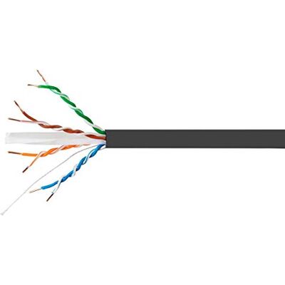 Monoprice Entegrade Series Cat6A Plus 650MHz UTP solide (CMR) 23AWG blank koper 10g zwart 300m Monoprice Entegrade Series Cat6A Plus 650MHz UTP solide (CMR) 23AWG blank koper 10g zwart 300m