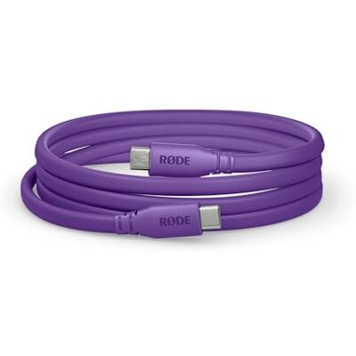 RØDE SC17 USB-C naar USB-C platte kabel, 1,5 m, paars RØDE SC17 USB-C naar USB-C platte kabel, 1,5 m, paars