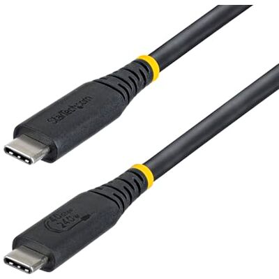 StarTech USB4-kabel, 50 cm, 40 Gbps, USB-IF-gecertificeerd, 240 W, 8K 60Hz/4K 240Hz DP2.1, TB4-compatibel, zwart StarTech USB4-kabel, 50 cm, 40 Gbps, USB-IF-gecertificeerd, 240 W, 8K 60Hz/4K 240Hz DP2.1, TB4-compatibel, zwart