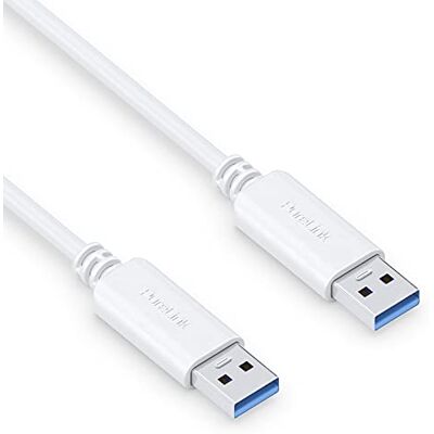PureLink USB-A naar USB-A, USB 3.1 Gen 1 kabel met 5 GB/s gegevensoverdracht, wit, 2,00 m PureLink USB-A naar USB-A, USB 3.1 Gen 1 kabel met 5 GB/s gegevensoverdracht, wit, 2,00 m