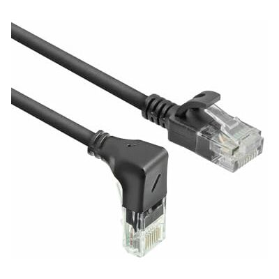 ACT CAT6A netwerkkabel 90° naar beneden gehoekt U/UTP LSZH 3,6 mm dunne LAN-kabel Flexibele ethernetkabel met RJ45-stekker Voor gebruik in datacenters 1,5 m naar beneden ACT CAT6A netwerkkabel 90° naar beneden gehoekt U/UTP LSZH 3,6 mm dunne LAN-kabel Flexibele ethernetkabel met RJ45-stekker Voor gebruik in datacenters 1,5 m naar beneden