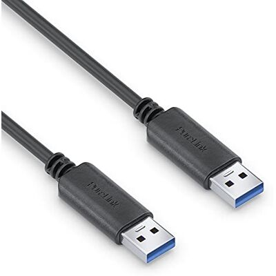 PureLink USB-A naar USB-A USB 3.1 Gen 1 kabel met 5 Gbps gegevensoverdracht, zwart, 2 m PureLink USB-A naar USB-A USB 3.1 Gen 1 kabel met 5 Gbps gegevensoverdracht, zwart, 2 m