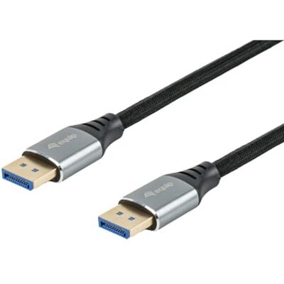 Equip Hoogwaardige DisplayPort 2.1-kabel, 1,0 m, 16K/60Hz, 54Gbps Equip Hoogwaardige DisplayPort 2.1-kabel, 1,0 m, 16K/60Hz, 54Gbps