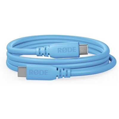 RØDE SuperSpeed SC27 USB-C naar USB-C kabel voor snelle gegevensoverdracht tot 5 Gbps en 60 W voeding (2 m, blauw) RØDE SuperSpeed SC27 USB-C naar USB-C kabel voor snelle gegevensoverdracht tot 5 Gbps en 60 W voeding (2 m, blauw)