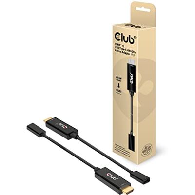 Club 3D HDMI naar USB Type-C actieve adapter 4K60Hz St./B. Club 3D HDMI naar USB Type-C actieve adapter 4K60Hz St./B.