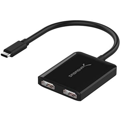 SABRENT USB C naar Dubbele HDMI-adapter, HDMI Splitter, Type-C naar HDMI Monitor Converter ondersteunt 4K 3840 x 2160/60HZ Compatibel met Windows-systemen Alleen voor PC, MacBook Galaxy en meer SABRENT USB C naar Dubbele HDMI-adapter, HDMI Splitter, Type-C naar HDMI Monitor Converter ondersteunt 4K 3840 x 2160/60HZ Compatibel met Windows-systemen Alleen voor PC, MacBook Galaxy en meer
