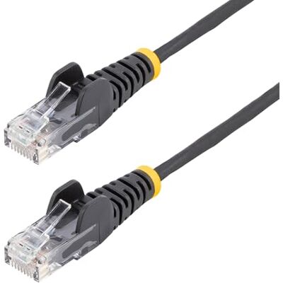 StarTech . 25 cm zwarte CAT6 ethernetkabel, zonder problemen, RJ45, LSZH, 28 AWG, zuiver koper, blank, dunne netwerkpatchkabel StarTech . 25 cm zwarte CAT6 ethernetkabel, zonder problemen, RJ45, LSZH, 28 AWG, zuiver koper, blank, dunne netwerkpatchkabel