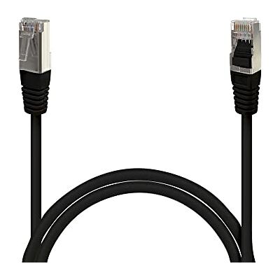 Waytex 33510 netwerkkabel, RJ45, Cat6, afgeschermd, FTP, 1 m, zwart Waytex 33510 netwerkkabel, RJ45, Cat6, afgeschermd, FTP, 1 m, zwart