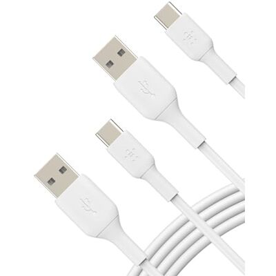 Belkin 2 stuks USB A naar USB C-kabel, 1 m, 15 W, type C oplader, oplaadkabel voor iPhone 16 en 15, Galaxy S25, Pixel 9, iPad Pro, Airpods Pro, Switch, CarPlay Belkin 2 stuks USB A naar USB C-kabel, 1 m, 15 W, type C oplader, oplaadkabel voor iPhone 16 en 15, Galaxy S25, Pixel 9, iPad Pro, Airpods Pro, Switch, CarPlay