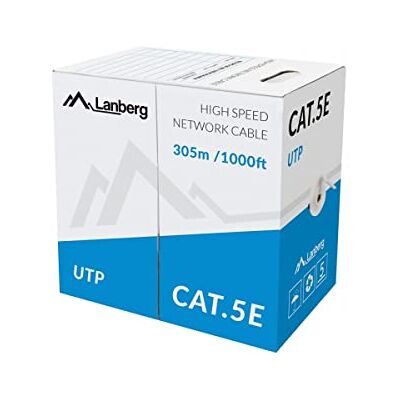 Lanberg Coil Cat.5E UTP 305M Solid Black CCA Lanberg Coil Cat.5E UTP 305M Solid Black CCA