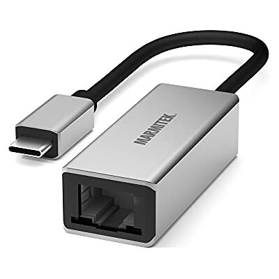 Marmitek UE24 USB C naar Ethernet-adapterkabel sluit Thunderbolt aan op het LAN, sluit je Mac stevig aan op een router, RJ45-aansluiting ontbreekt USBC-converter Marmitek UE24 USB C naar Ethernet-adapterkabel sluit Thunderbolt aan op het LAN, sluit je Mac stevig aan op een router, RJ45-aansluiting ontbreekt USBC-converter