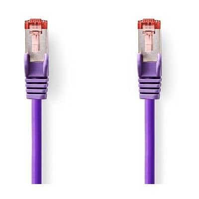 NEDIS Cat 6 kabel RJ45-stekker (8P8C) RJ45-stekker (8P8C) SF/UTP 0,50 m rond PVC LSZH paars plastic zak NEDIS Cat 6 kabel RJ45-stekker (8P8C) RJ45-stekker (8P8C) SF/UTP 0,50 m rond PVC LSZH paars plastic zak