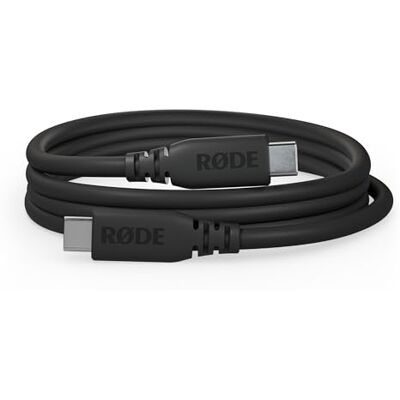 RØDE SC27 USB-C SuperSpeed naar USB-C kabel voor snelle gegevensoverdracht tot 5 Gbps en 60 W voeding (2 m, zwart) RØDE SC27 USB-C SuperSpeed naar USB-C kabel voor snelle gegevensoverdracht tot 5 Gbps en 60 W voeding (2 m, zwart)