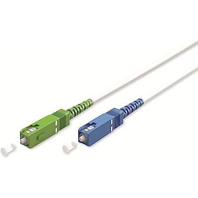 goobay 59620 Glasvezelkabel (FTTH) / single-mode (OS2) Simplex / SC APC (8°) mannelijk naar SC-UPC (8°) mannelijk / glasvezelkabel / 3 meter goobay 59620 Glasvezelkabel (FTTH) / single-mode (OS2) Simplex / SC APC (8°) mannelijk naar SC-UPC (8°) mannelijk / glasvezelkabel / 3 meter