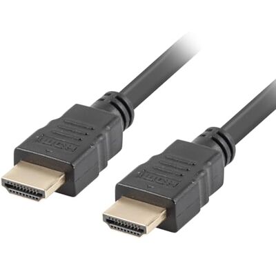 Lanberg CA-HDMI-11CC-0010-BK HDMI-kabel, Macho/Macho, ReSolucion, Hasta 2160P, 3840 x 2160, 30 Hz, 1 Metro Lanberg CA-HDMI-11CC-0010-BK HDMI-kabel, Macho/Macho, ReSolucion, Hasta 2160P, 3840 x 2160, 30 Hz, 1 Metro