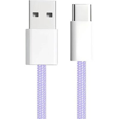 APM 600404 – Kabel type C – oplaadkabel en synchronisatiekabel – aansluiting USB A stekker en USB C-stekker – oplader voor apparaten met type C – compatibel met smartphone en tablet – paars APM 600404 – Kabel type C – oplaadkabel en synchronisatiekabel – aansluiting USB A stekker en USB C-stekker – oplader voor apparaten met type C – compatibel met smartphone en tablet – paars